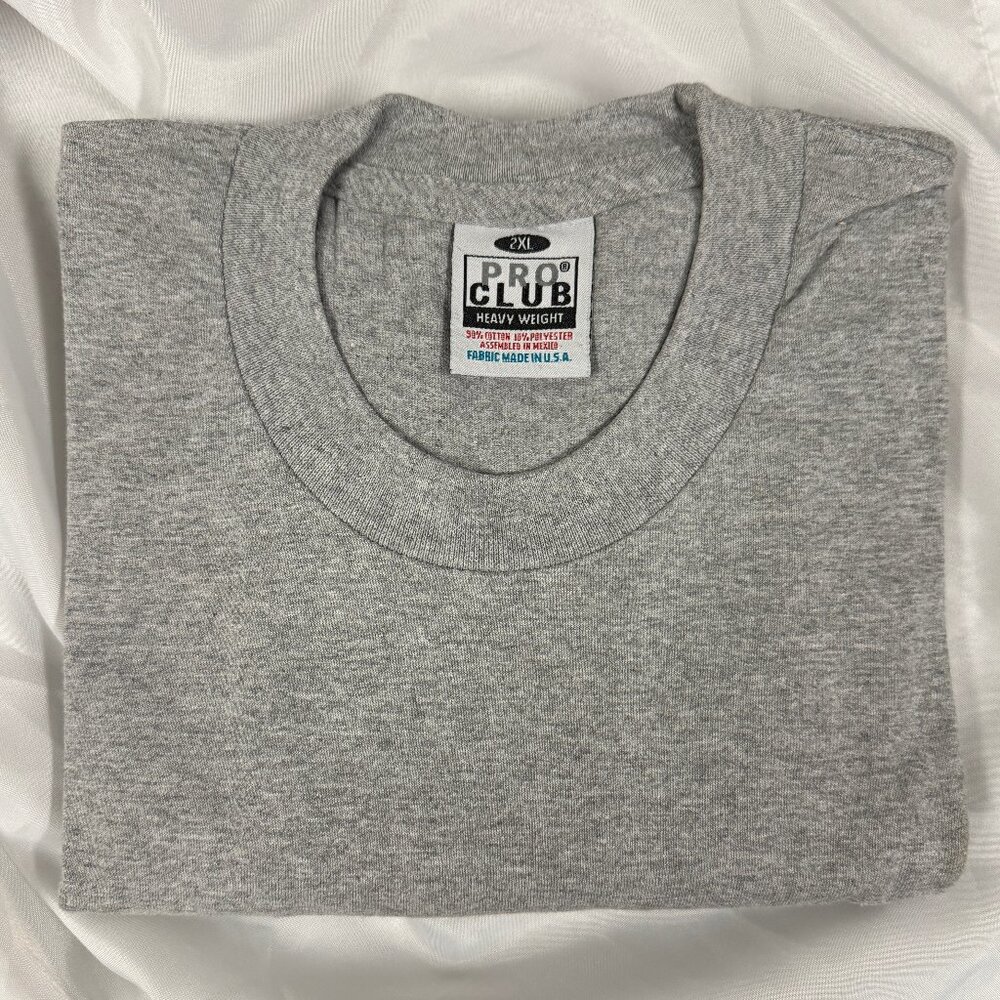 Men's Pro Club Heavy Weight Crew Neck T-Shirt 2XL